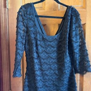 Guess Black Textured Dress